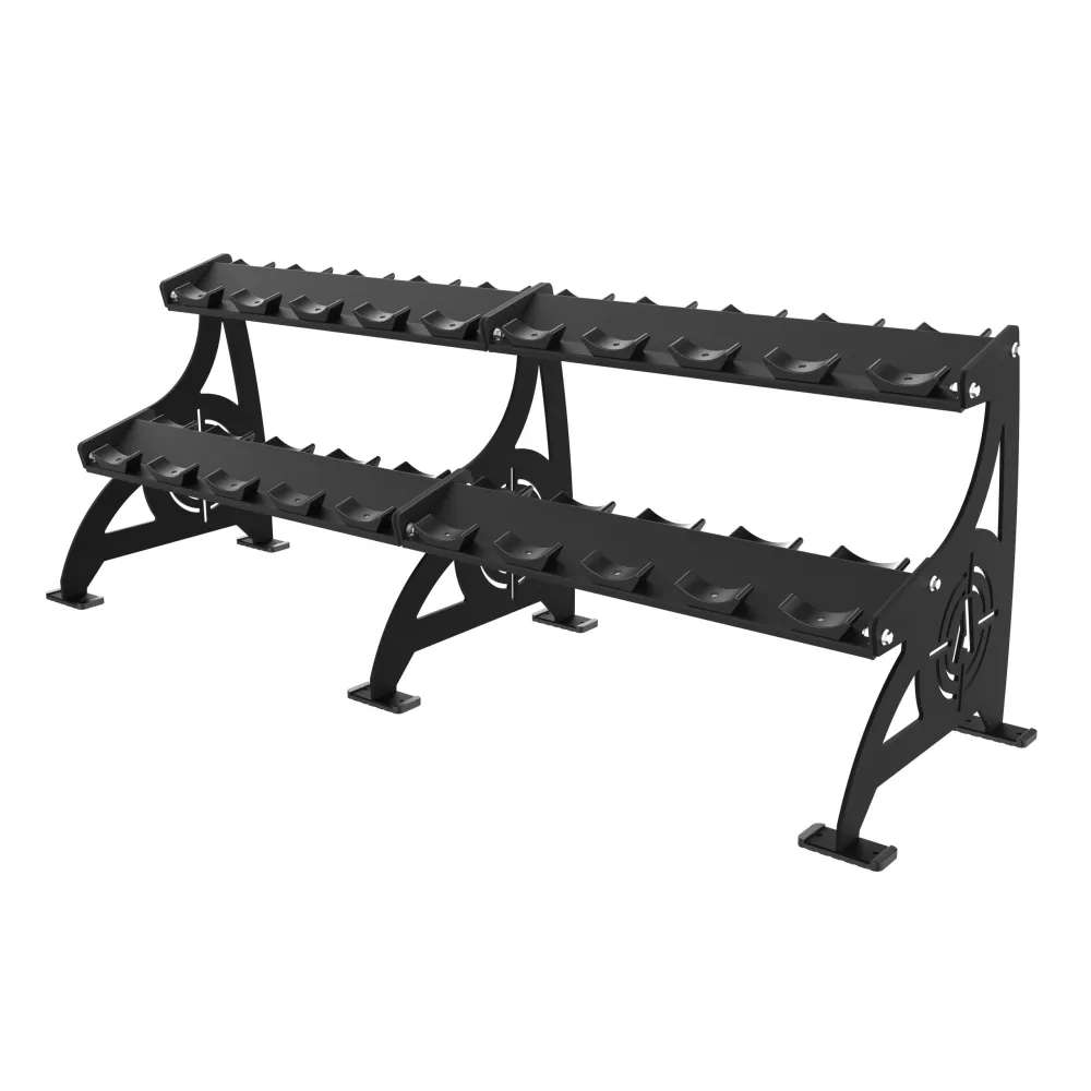 Alpha 3 Tier Pro Style Dumbbell Rack (15 Pairs)